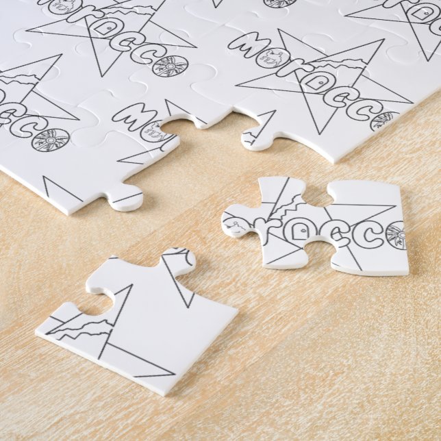 Puzzle Le Maroc est une tradition couronnée, les portes d (Côté)