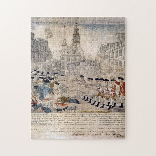 Puzzle Le massacre de Boston Paul Revere King Street (Vertical)