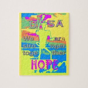 Puzzle Le meilleur USA Hope Hillary forte ensemble