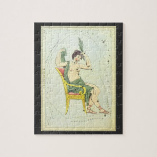 Puzzle Le miroir d'Urania, carte céleste astronomique vin