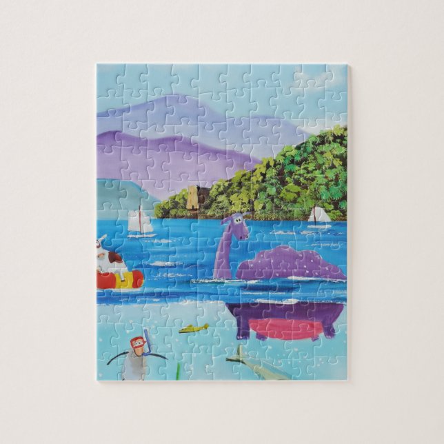Puzzle Le monstre de Loch Ness par Gordon Bruce (Vertical)