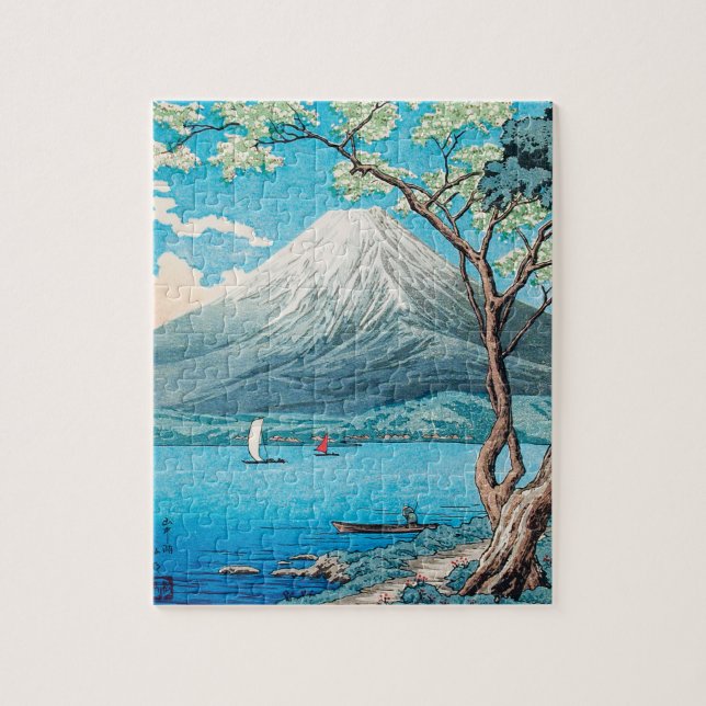 Puzzle Le Mont Fuji du lac Yamanaka par Hiroaki Takahashi (Vertical)