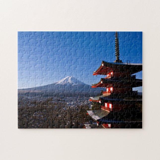 Puzzle Le mont Fuji et pagoda rouge (Horizontal)