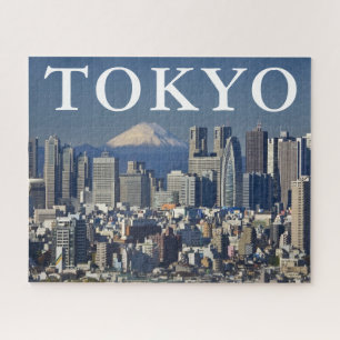 Puzzle Le Mont Fuji   Shinjuku District Skyline Tokyo Jap