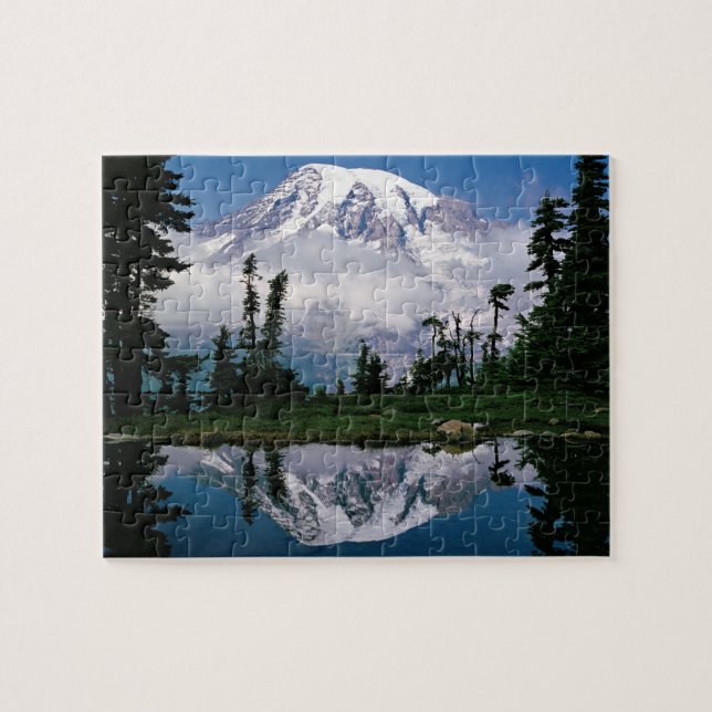 Puzzle Le mont Rainier dans une montagne (Horizontal)