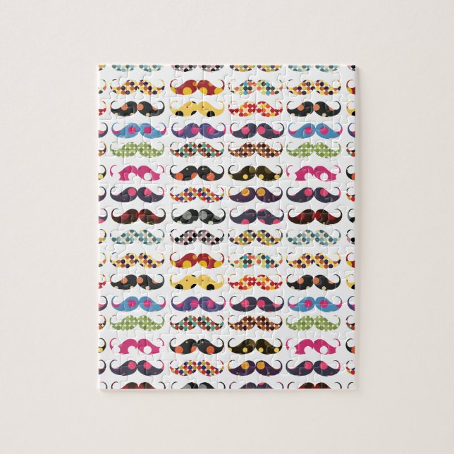 Puzzle Le motif de moustache est mignon (Vertical)