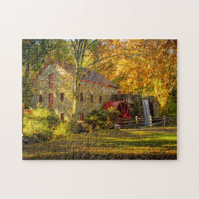 Puzzle Le moulin à céréales Wayside aux couleurs de l'aut (Horizontal)
