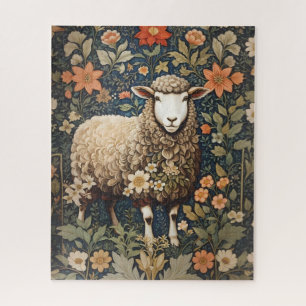 Puzzle Le mouton laineux William Morris Inspiré Floral