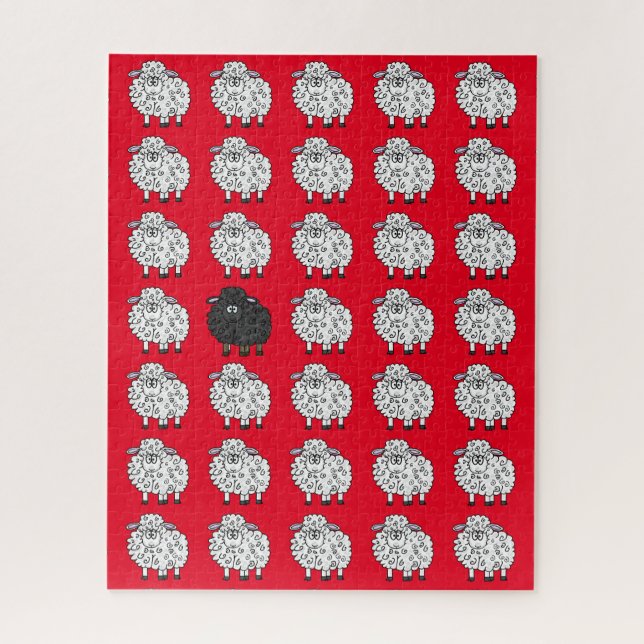 Puzzle Le mouton noir dans le casse-tête familial (Vertical)