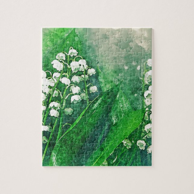 Puzzle Le muguet botanique pour aquarelle (Vertical)