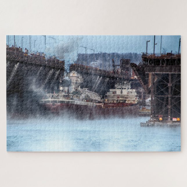 Puzzle Le navire Philip R Clarke à Two Harbors Minnesota (Horizontal)