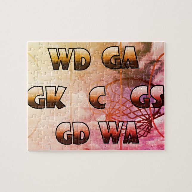 Puzzle Le net-ball inspiré place l'image (Horizontal)