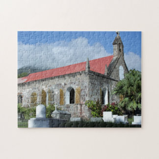 Puzzle Le Niévès, église des Antilles