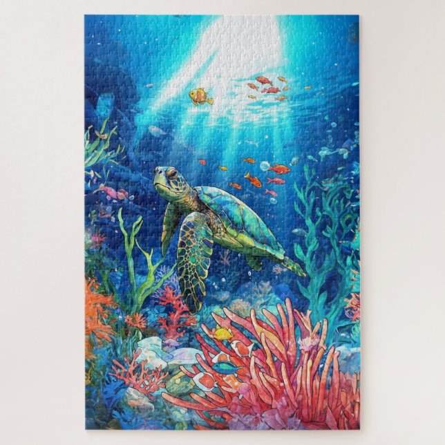 Puzzle Le paradis de la tortue de mer (Vertical)