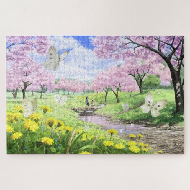 Puzzle Le Paradis de l'effervescence rose (Horizontal)