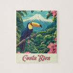 Puzzle Le paradis du Costa Rica<br><div class="desc">Plongez dans la beauté vibrante du Costa Rica. Cette affiche présente des forêts tropicales luxuriantes,  des plages époustouflantes et une faune exotique.</div>