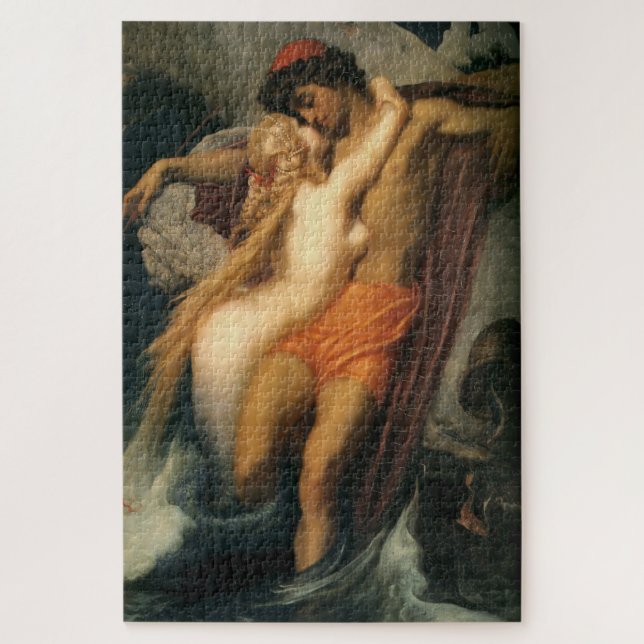 Puzzle Le pêcheur et le serpent (par Frederic Leighton) (Vertical)