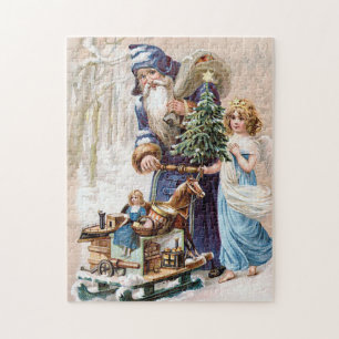 Puzzle Le père noël avec l'ange