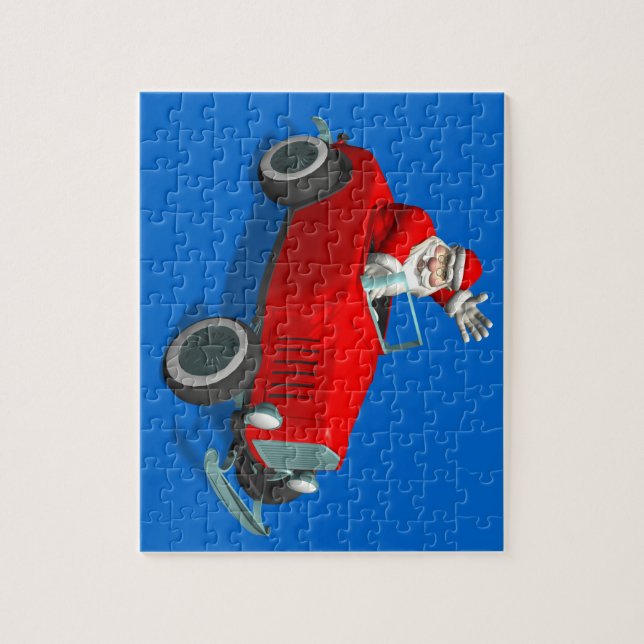 Puzzle Le Père Noël Dans La Barre Chaude (Vertical)