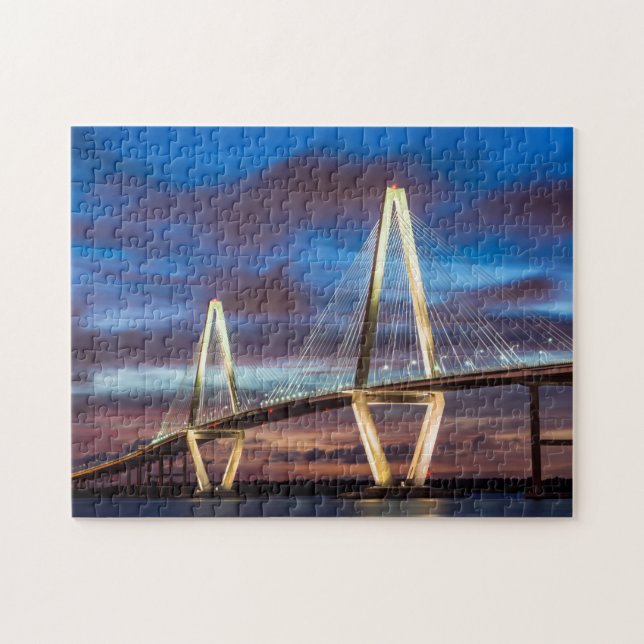 Puzzle Le Pont Arthur Ravenel La Nuit (Horizontal)