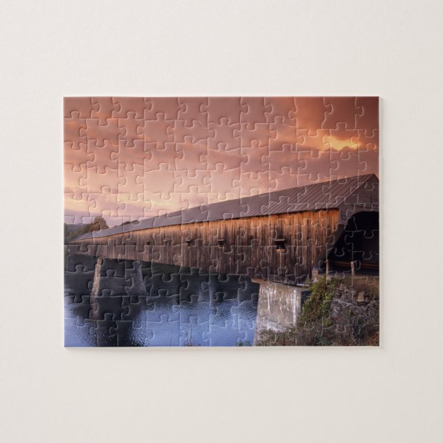 Puzzle Le pont couvert le plus long des États-Unis (Horizontal)