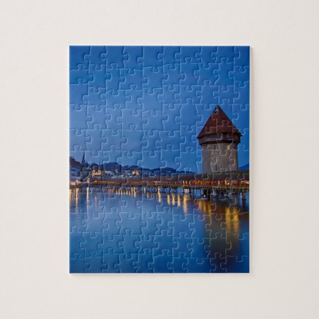 Puzzle Le pont de chapelle en luzerne (Vertical)