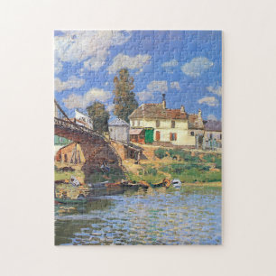 Puzzle Le pont de Villeneuve-la-Garenne par Alfred Sisley