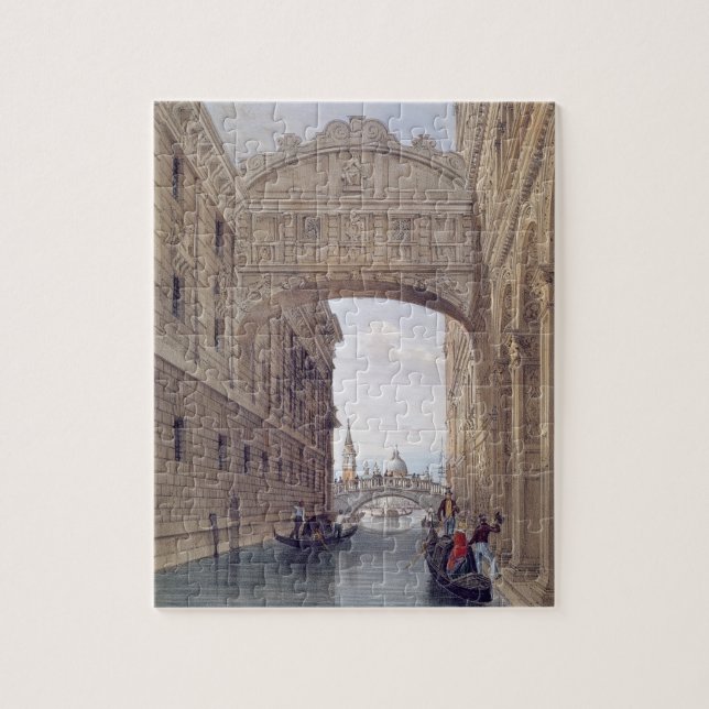 Puzzle Le pont des soupirs, Venise, gravée par Lefevre ( (Vertical)