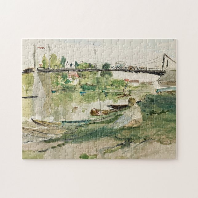 Puzzle Le Pont sur l'Oise | Berthe Morisot (Horizontal)