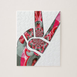 Puzzle Le pouvoir dans la paume : le salut à deux doigts