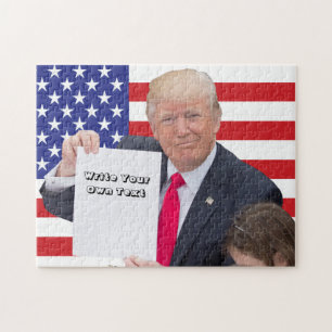 Puzzle Le Président Donald Trump - écrivez votre propre