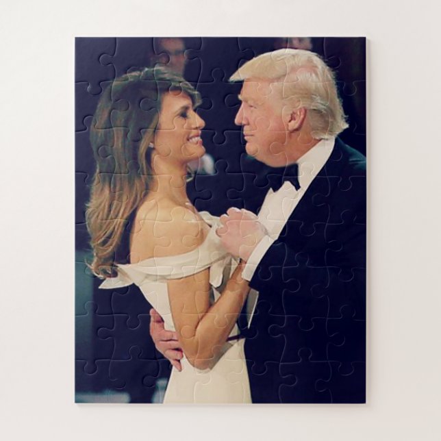 Puzzle Le président Trump et Melania Dancing (Vertical)