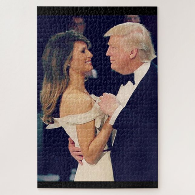 Puzzle Le président Trump et Melania Dancing (Vertical)