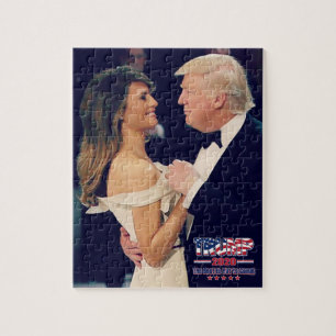Puzzle Le président Trump et Melania dansant