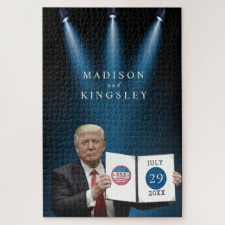 Puzzle Le président Trump 🇺 🇸 ✨ Mariage patriotique