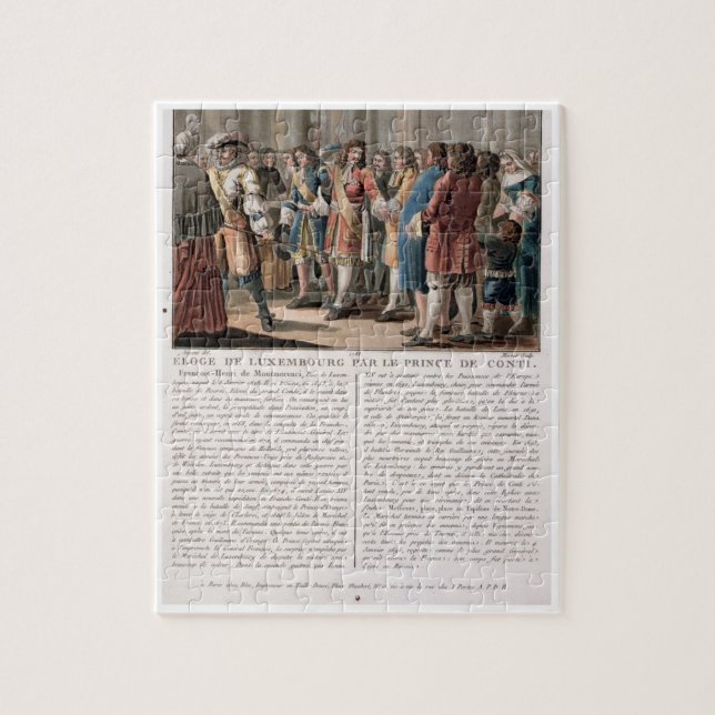 Puzzle Le prince de Conti (1664-1709) félicite le duc o (Vertical)
