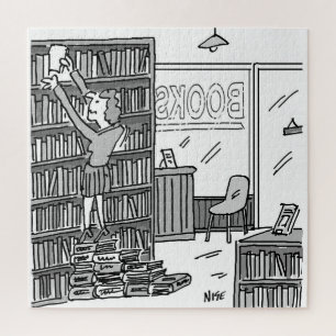 Puzzle Le propriétaire de librairie fait des pas à partir
