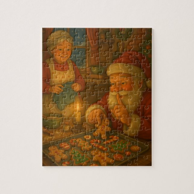 Puzzle Le raid de cookies de Mme Claus (Vertical)