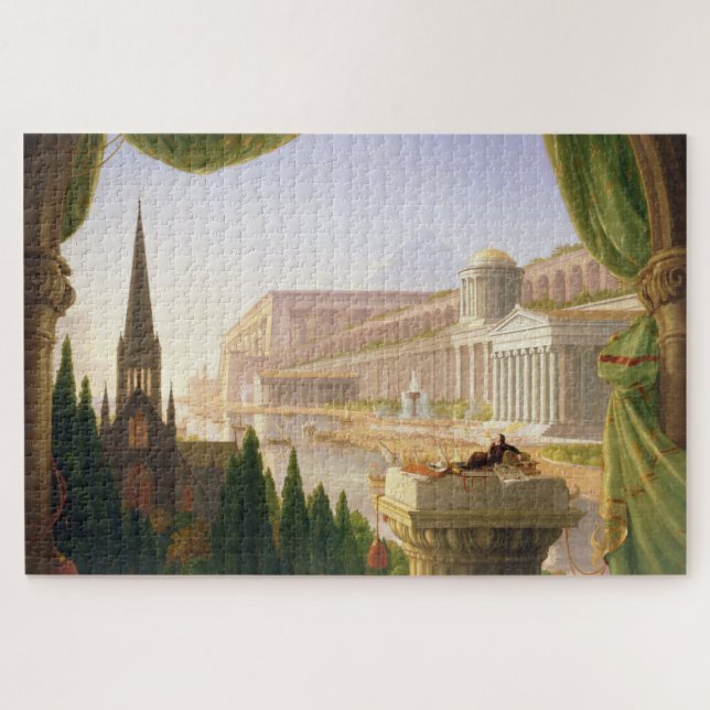 Puzzle Le rêve de l'architecte (par Thomas Cole) (Horizontal)