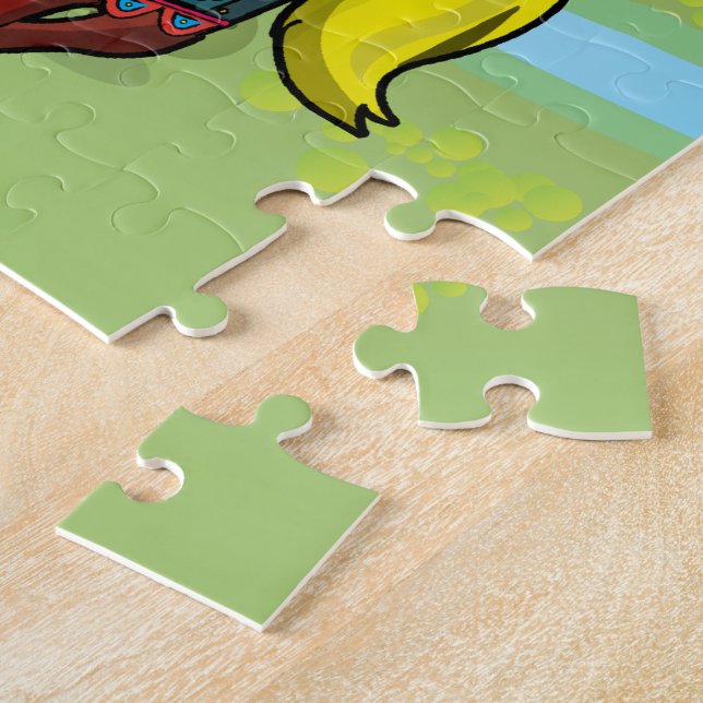 Puzzle Le roi arthur medidiabolique chevalier et cheval (Côté)