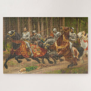 Puzzle Le roi français Charles le Téméraire à cheval