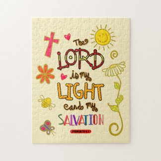 Puzzle Le Seigneur est Ma Lumière et Ma Bible du Salut Ve