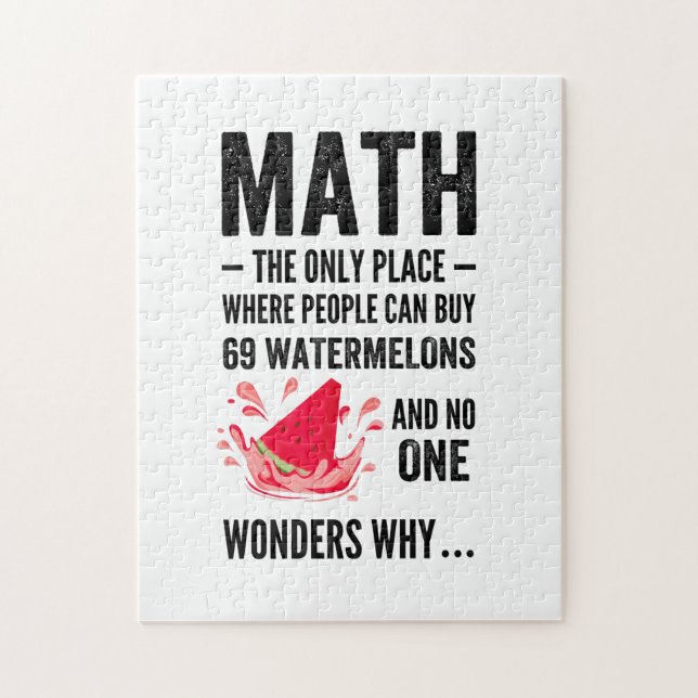 Puzzle Le seul endroit où les gens achètent des pastèques (Vertical)