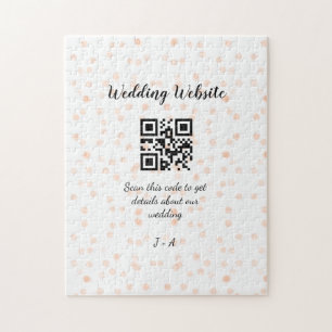 Puzzle Le site web mariage scanner code QR pour les détai