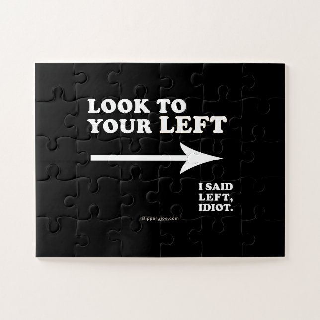 Puzzle Le SlipperyJoe regarde à votre gauche épais géomét (Horizontal)