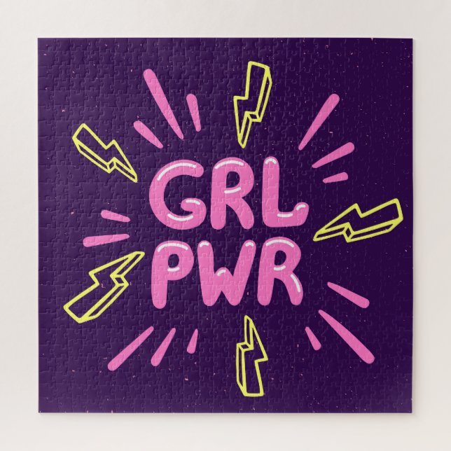 Puzzle Le slogan féministe "Girl power", arrière - plan v (Vertical)