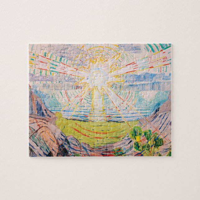 Puzzle Le soleil par Edvard Munch (Horizontal)