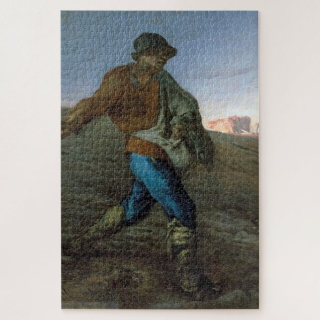 Puzzle Le Sower, Jean-François Millet (Vertical)