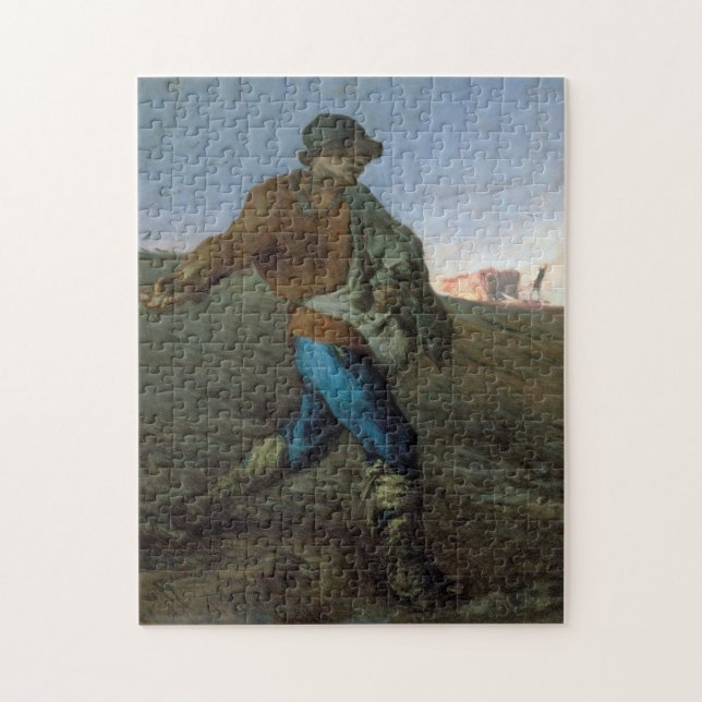 Puzzle Le Sower, Jean-François Millet (Vertical)