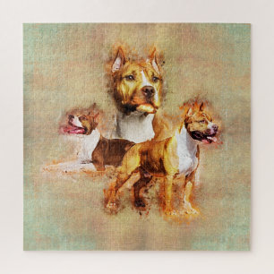 Puzzle Le Staffordshire Terrier américain - Amstaff